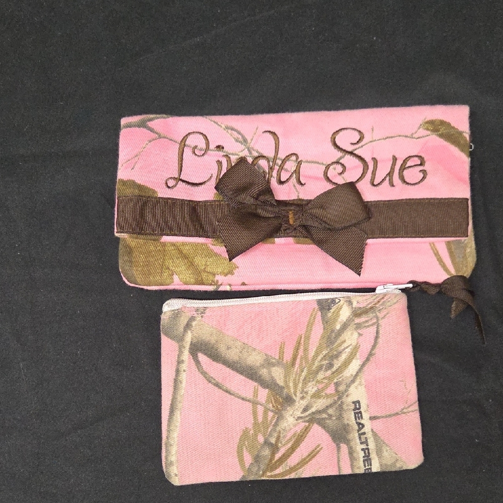 Pink and Brown Clutch Set